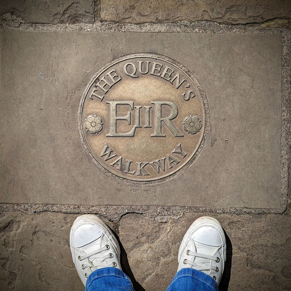 The Queen's Walkway marker, image Windsor & Eton PhotoArt